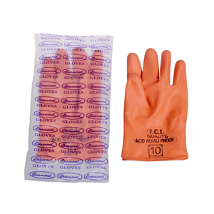 Industrial orange Rubber Hand Gloves