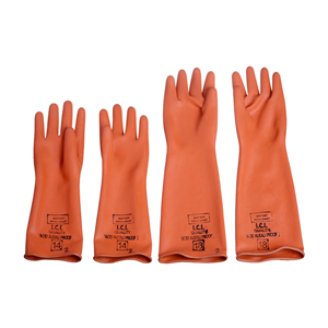 Industrial orange Rubber Hand Gloves