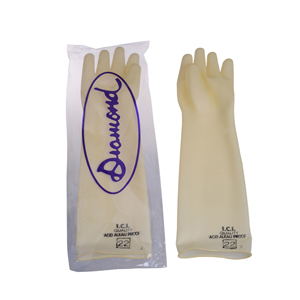 Industrial White Rubber Hand Gloves