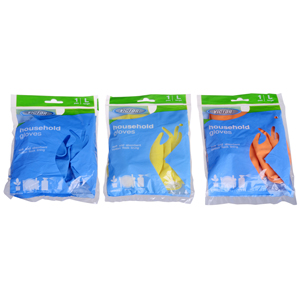 Victor House Hold Flock Lined Rubber Hand Gloves